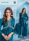 18 Attitude Zaara Vol 3 Chinnon Designer Kurti With Bottom Exporters In India
